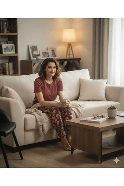 Dika yazlık kaliteli penye pijama takımı