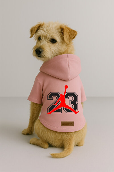 Monopetz Baskılı İçi Polarlı Köpek ve Kedi Kıyafeti & Elbisesi - Pembe Renk K...