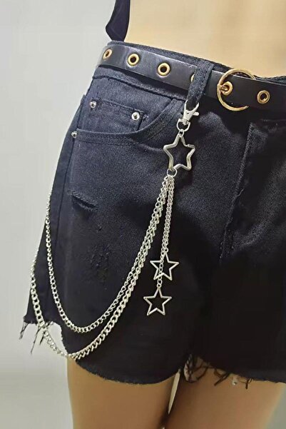 Karakedi Silver 2-Chain Starts Pantolon Chain