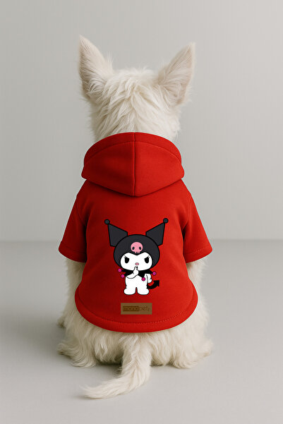 Monopetz Printed Dog and Cat Clothing & Dress with Fleece Inside - Red Color ...