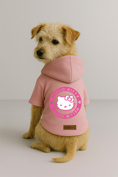 Monopetz Printed Dog and Cat Clothing & Dress with Fleece Inside - Pink Color...