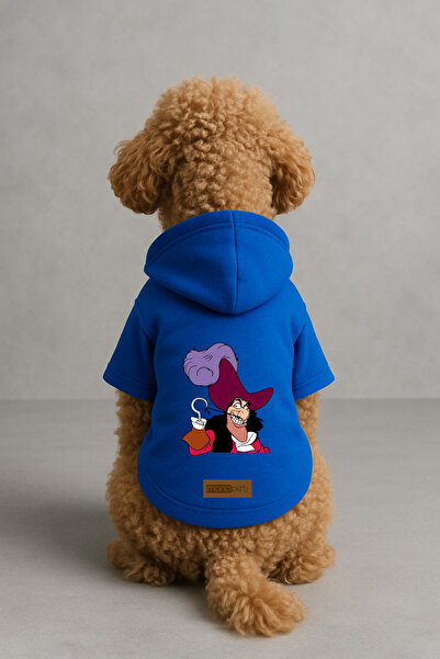 Monopetz Printed Dog and Cat Clothing & Dress with Fleece Inside - Blue Color...