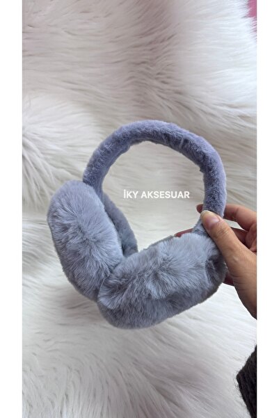 iky aksesuar Kışlık Katlanır Peluş Kulaklık