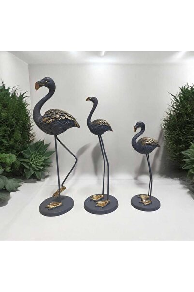 Home Metal Ayaklı 3 Lü Flamingo