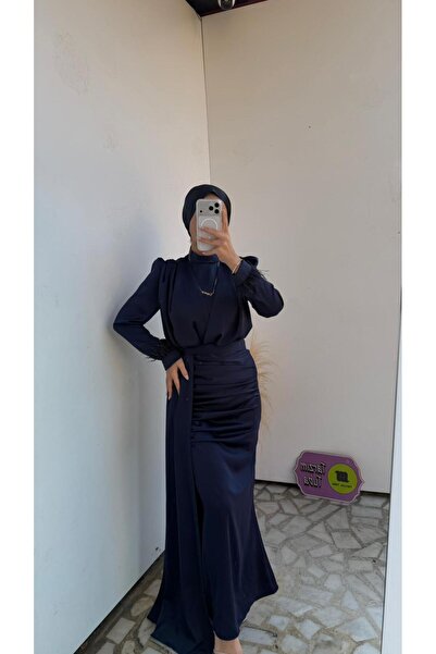 moda zeynaa DEFNE TESETTÜR SATEN ABİYE