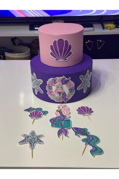 shop Deniz Kızı - Maket Pasta Doğum Günü Parti Malzemeleri