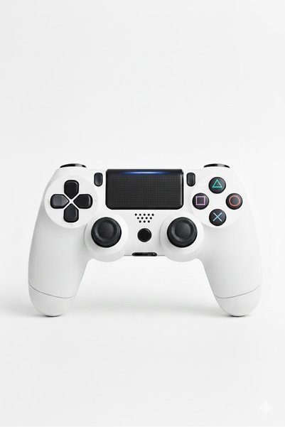 YAHYA KOSIF DoubleShock PS 4 Uyumlu Kol Joystick BEYAZ PS4 KOL Dual Motor 4