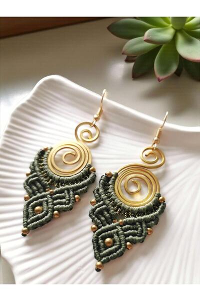 Halley Concept أقراط نحاسية حلزونية من ماكرولي