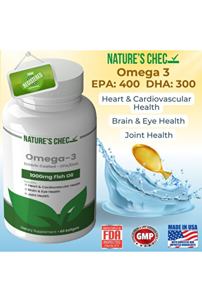 nature's chec كبسولات أوميغا-3 سوفتجل 60S