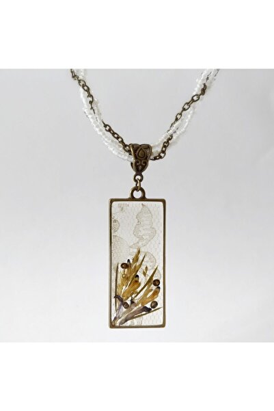 Halley Concept Custom Handmade Flower Design Resin Women's Necklace