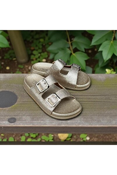 pien papuci de femeie cu cataramă dublă, cu talpă moale