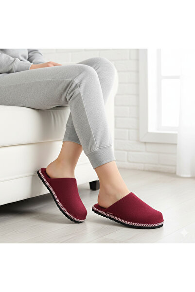 Ceyo Easy-Z Bordo Ultra Hafif Ortopedik Kadın Kışlık Terlik