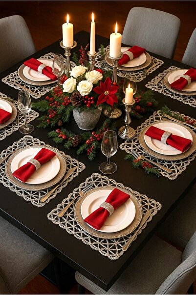 Zeria Home Supla, Amerikan Servis 6lı Supla, 6 Adet Supla, 6lı Tabak Altlığı