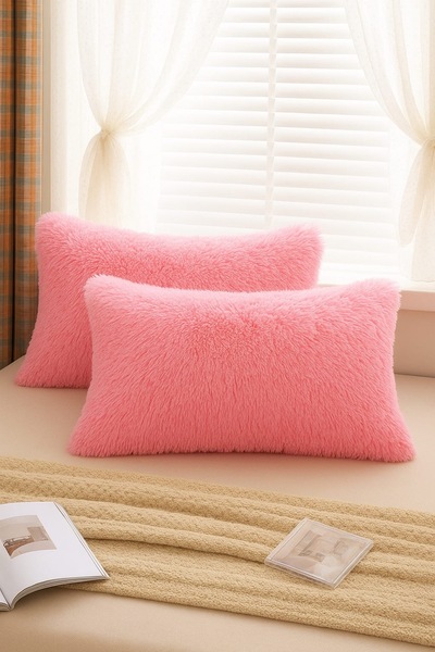 Yastıkland PEMBE PELUŞ DEKOR YASTIK