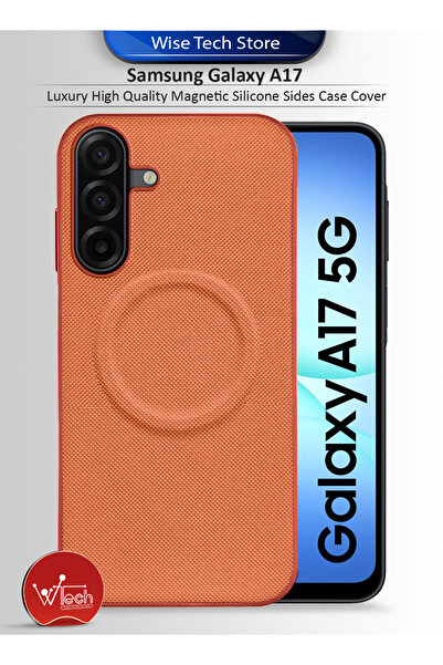 Wtech Samsung Galaxy A17 5G 2025 Luxury High Quality Magnetic Silicone Sides Case Cover