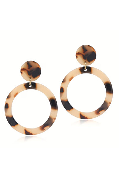 1PARÇAMAVİ Acrylic Women's Earrings for Ears Without Piercings with Clip-On