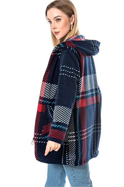 Modayase Women's Zippered Fleece Cardigan Coat