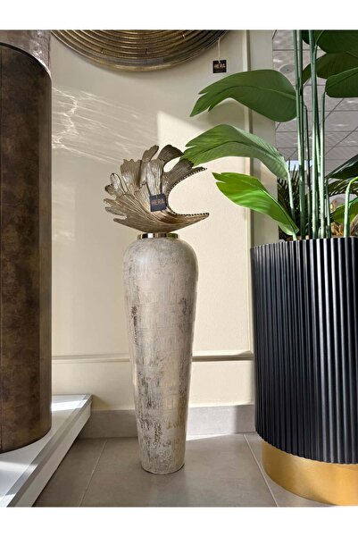 HERA DEKOR İTHAL DESENLİ METAL YER KÜPÜ 102 CM