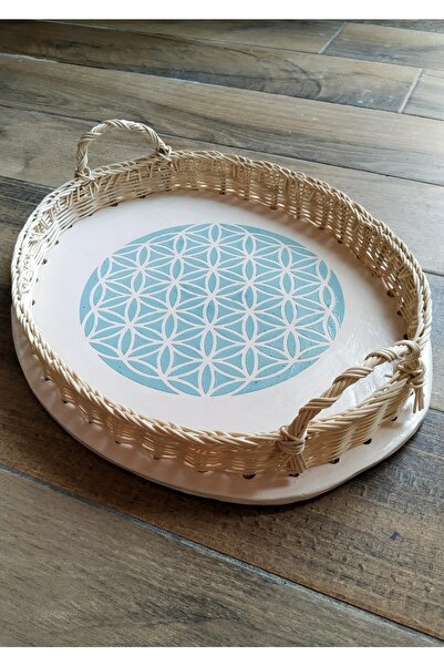 Halley Concept صينية سيراميك مضفرة مصنوعة يدويًا بتصميم مخصص