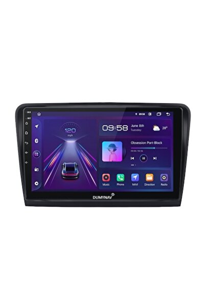 DUMYNAV Navigație Android 14 pentru Skoda Superb 2008-2015 — 4GB RAM, 64GB, Q...