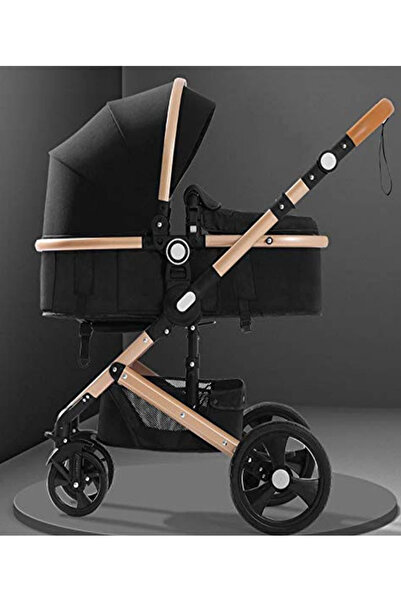 Belecoo Carucior 2 in 1, Roata de cauciuc, Geanta, Landou reversibil