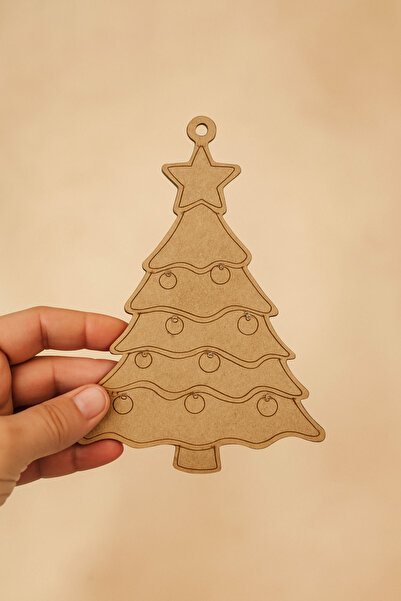 birlazer Ahşap Yılbaşı Süsü Boyama Okul Dıy Etkinlik Aktivite Sanat 15 Cm