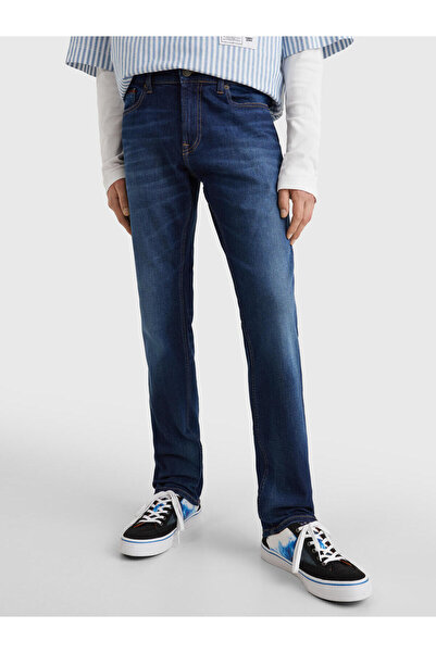 Tommy Hilfiger SCANTON SLIM ASDBS Erkek Mavi Kot Pantolon