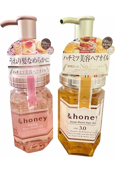 &Honey مجموعة زيت الشعر لإصلاح الشعر بعمق وترطيبه، الخطوة 3.0، بنكهة العسل، ل...