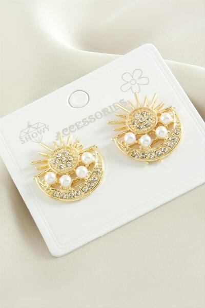 OSENSE أقراط معدنية من حجر النجمة