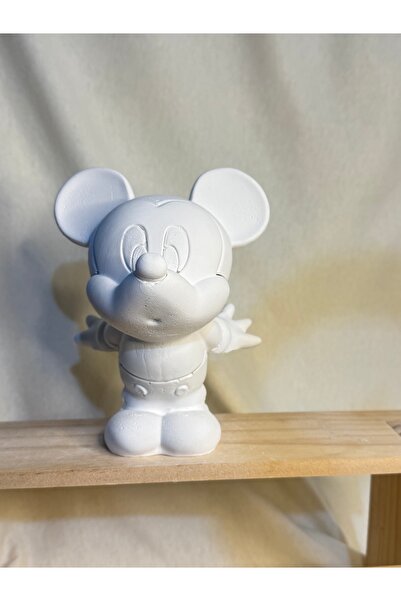 colorbuddie Boyanabilir Mickey Figür – 14 cm Güçlendirilmiş Beton Boyama Heykeli