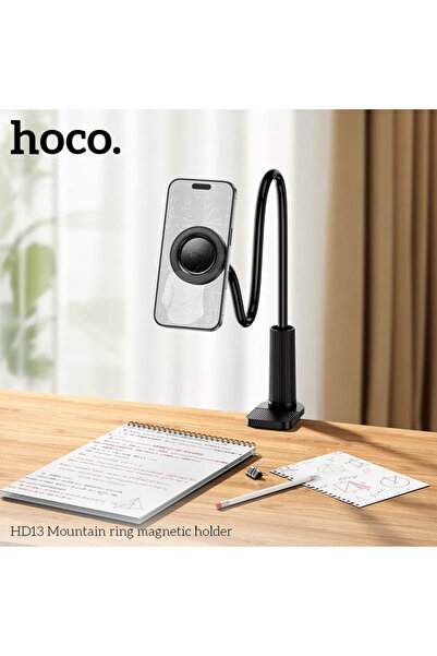 Hoco حامل جوال مغناطيسي مرن وقوي HD13 بتصميم قابل للثني 360° لتثبيت الجوال في...