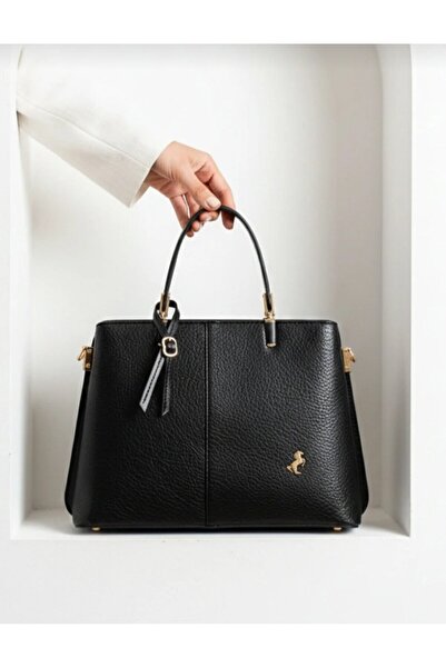 eflanmoda Geantă de mână și de umăr pentru femei Miami Polo cu 4 compartimente