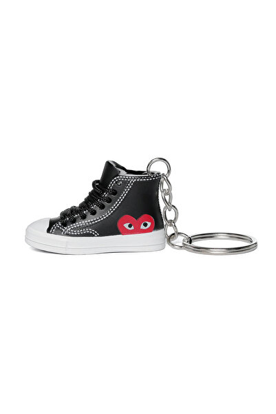 Converse x Comme Des Garçons "Play" Chuck 70 Hi "Black" Keychain