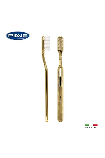 SILVER CARE Piave Periuta de dinti Medie placata cu Aur 24 karate