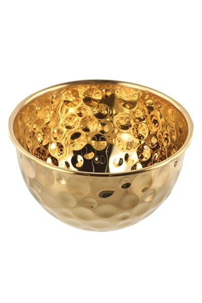 OEM Kitchen bowl for serving, salad, baking, mixing and cooking, 21x12 cm, 3 L, metal, gold