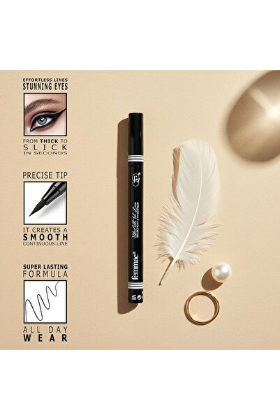 femmac Femmac Ulti Matte Ink Liner - Intense Black (Waterproof, Smudge-Proof)