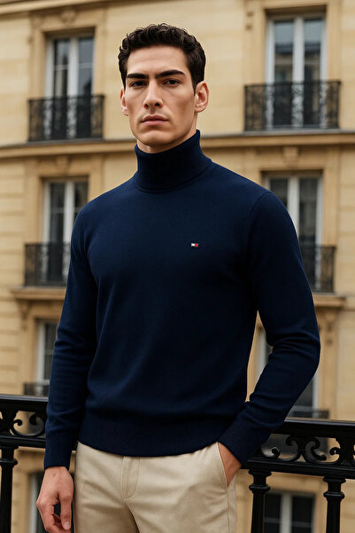 comstar Men's Long Premium Comfort Navy Blue Sweater