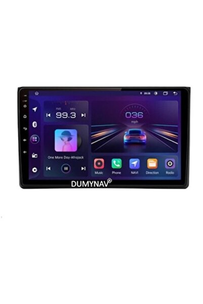 DUMYNAV Navigație auto Android 14, 8GB RAM, 128GB memorie pentru Audi A4 (B6/...