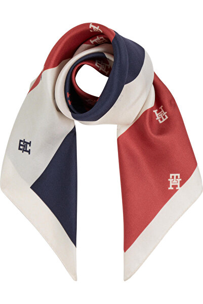 Tommy Hilfiger LIMITLESS CHIC SILK Kadın Kırmızı Eşarp