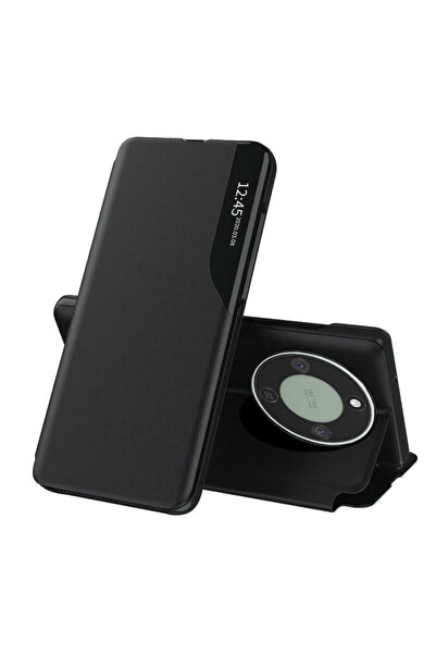 HONOR Magic8 Lite Leather View flip book case, black