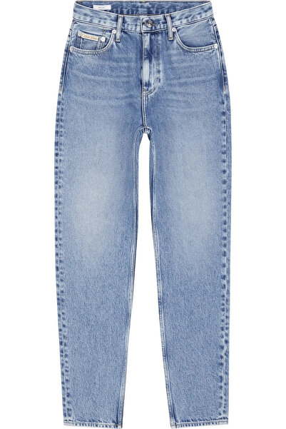 Calvin Klein MOM JEAN Kadın Mavi Kot Pantolon