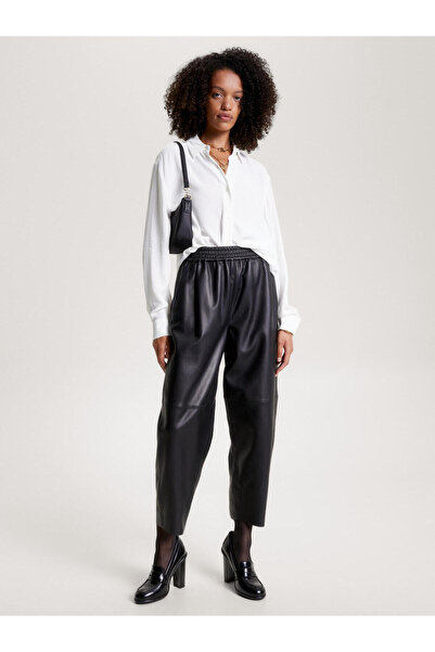 Tommy Hilfiger VISCOSE CREPE FLUID Kadın Krem Gömlek