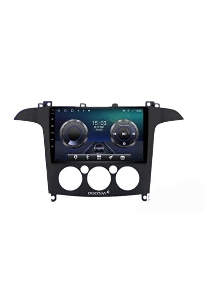 DUMYNAV Navigație Android 13, 2GB RAM / 32GB memorie internă pentru Ford S-Max 2006-2015 climatizare manuală