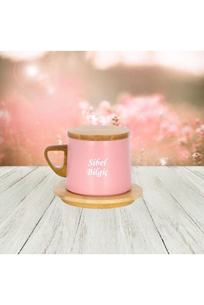 HediyesiBizden KİŞİYE ÖZEL İSİM BASKILI AHŞAP KAPAK ALTLIK VE KULPLU TERMOS B...