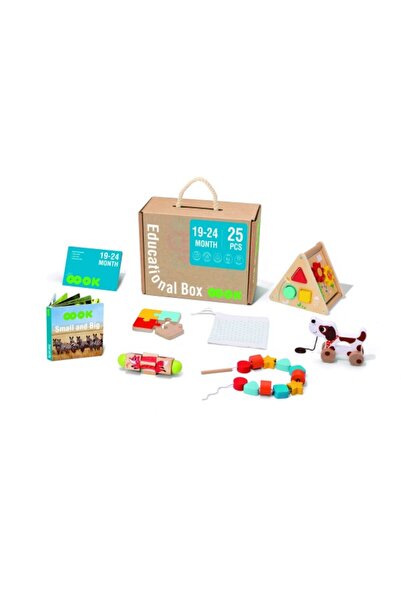 Tooky Toy Cutie educativă Montessori cu 6 jucării senzoriale pentru bebeluși ...