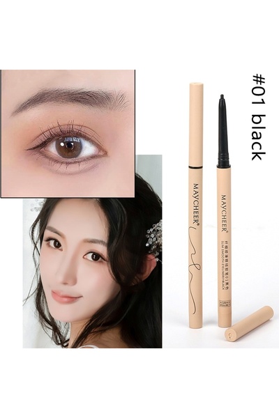 Maycheer قلم تحديد العيون من مايكرو جيل مقاس 1.5 ملم - مقاوم للماء، يدوم طويل...