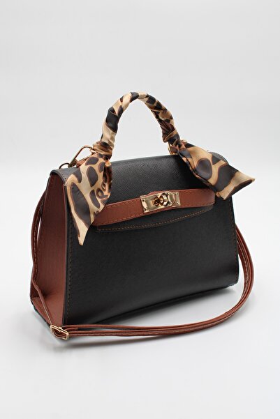 LASSO Geantă de mână, de umăr și de braț din piele artificială, cu detaliu de...