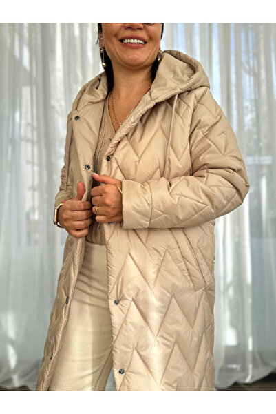 Burcu Özpıranga FOXS Kum Beji Çıtçıtlı Kapitone Kaban