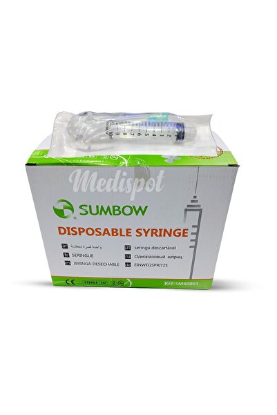 Sumbow 100 Pieces Disposable Syringe with Needle 10ml (21G x 1.5")