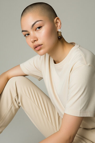 Alyas Aksesuar Stylish Hoop Earrings with Stone Detail